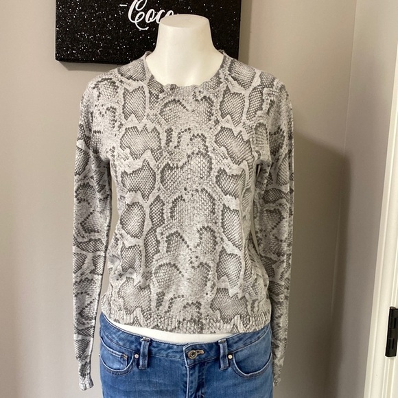 27 Miles Hilma Snakeskin Pullover Sweater Sz XS - Picture 4 of 14